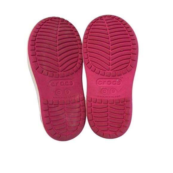 CROCS Little Girl’s Sandal in Colorful Palm Leaf Pattern. Size C9 - Picture 6 of 7